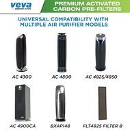 Premium Carbon Activated Pre Filter 6 Pack for Germ Guardian Air Purifier Models AC4800 Series (AC4825, AC4825e... N6