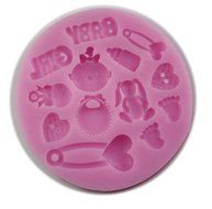 Autek Girl Baby Fondant Mold Silicone Sugar Craft Mold Flower Cake Decorating DIY #3DMold-94