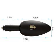 LEDMO Car Air Freshener, Ionizer Air Purifier with Dual USB Car Charger for iPhone Samsung and Android, Protable... N3