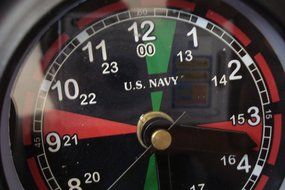 U.S. Navy Marine RADIO ROOM wall Clock - LIttle - 100% SATISFACTION - Black Dial - Marine / Nautical / Boat /... N2