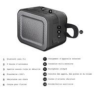 Skullcandy Barricade Bluetooth Wireless Portable Speaker, Black N7
