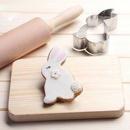 CXFashion Stainless Steel Animal Dog Cookies Cutter for Kids, Fondant Mold, Mousse Cake Mold Birthday Cake Decoration... N16
