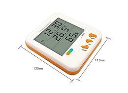 17BUY CH-901 Beautiful Large Digital LCD Indoor Humidity Monitor Hygrometer Thermometer with Alarm Clock Calendar...