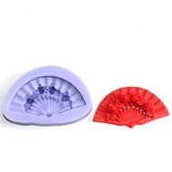 mini Fan Fondant Mold Silicone Sugar mini mold Craft Molds DIY Cake Decorating Polymer Clay Resin Candy Fimo Super...