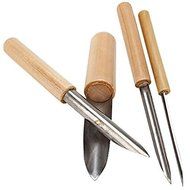 ACE 4pcs Semi Round Hole Cutters Pottery Clay Ceramic DIY Tools For Drilling &amp; Sculpture N2