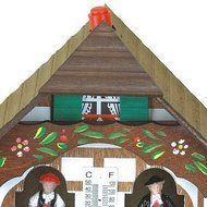 German Black Forest weather house with keyboard TU 1817 N2