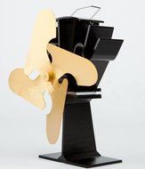 Fireplace Heat Powered Fan - Enjoy Heat From Your Wood Burning Stove and Drive Heat into Your Entire House Without...