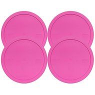 Pyrex 325-PC Pink 10-inch Dia. Plastic Lid for 2.5-Quart (2.3L) Mixing Bowl (2-Pack) N4