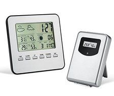 17BUY SN121 Digital LCD Indoor Outdoor Thermometer Hygrometer Temperature Humidity Monitor with Weather Forcast...