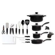 Home Total Kitchen 28-Piece Cookware and Kitchen Tool Set
