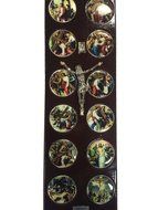 Black Rectangle Stations of the Cross SMALL,wall crosses for the home,Wall hanging crosses, Thanks Giving or Christmas...