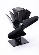 Wood Stove Fan Heat Powered Fan - Up to 150 CFM Pwr+ Eco Fan for Wood Log Coal Fire Burner Fireplace Two 2 Silent... N3
