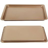 Yilove Non-stick Baking Cookie Sheet-Champagne,14.5"x10"