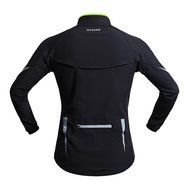 WOLFBIKE Thermal Fleece Cycling Jersey Shirt Casual Jacket Long Sleeve, Green, Size XL N25