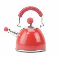 Whistling Tea Kettle, Mini Stainless Steel Teapots Hot Water Kettle (Red)