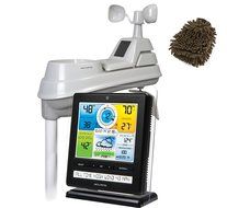 02032M Pro Weather Station with PC Connect, Ticker Rain and Wind, AcuRite (Complete Set) w/ Bonus: Premium Microfiber... N4