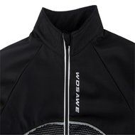 WOLFBIKE Thermal Fleece Cycling Jersey Shirt Casual Jacket Long Sleeve, Green, Size XL N31