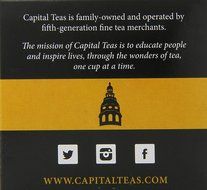 Capital Teas Turmeric Ginger Organic Tea, Keurig Cups, 12 Count
