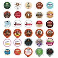 Coffee, Tea, Cappuccino and Hot Chocolate Variety Sampler Pack for Keurig K-Cup Brewers, 30 Count