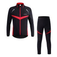 WOLFBIKE Thermal Fleece Cycling Jersey Shirt Casual Jacket Long Sleeve, Green, Size XL N34