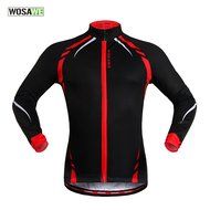 WOLFBIKE Thermal Fleece Cycling Jersey Shirt Casual Jacket Long Sleeve, Green, Size XL N36