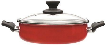 Vasconia 4018080 7.8-Inch Casserole with Lid, Medium, Red