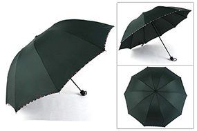 Mother's Day Gift, Elegant Ultralight Windproof Sun Rain Folding Umbrella (Dark Green) N6