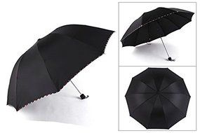 Mother's Day Gift, Elegant Ultralight Windproof Sun Rain Folding Umbrella (Dark Green) N11