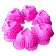 6 Cups DIY Silicone Soap Fondant Moulds Heart Shaped Silicone Cake Mold Muffin Cup Cooking Tools