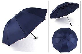 Mother's Day Gift, Elegant Ultralight Windproof Sun Rain Folding Umbrella (Dark Green) N12