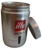 Illy Caffe Moka Tostatura Forte Ground Coffee (Dark Roast) 8.8 oz (Pack of 2) N3