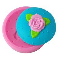 FOUR-C Cake Mold Flower Decor Silicone Mould Color Pink