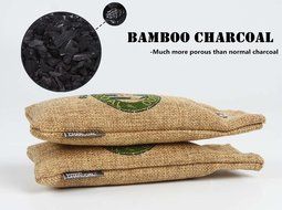 Ohuhu [Set of 2, 75g] Natural Air Purifying Bags /Charcoal Air Purifier Bags for Shoes, Gym Bags, Sporting Equipment... N2