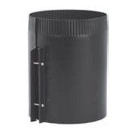 8" 24-Ga Snap-Lock Black Stovepipe Draw Band, 8"H