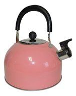 Stainless Steel Whistling Kettle Hot Water Tea Stovetop Pink