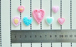 WilsonBaking Love Collection - Heart Gems Mold Decorations Silicone Mold Silicone Fondant Lace Molds Serie - Christmas... N4