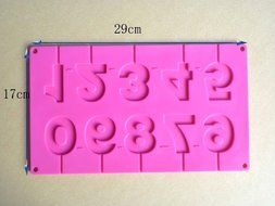 Cookie Icecream Sweet 3d 1-9 Arabic Numerals Shape Chocolate Silicone Mold Cake Decoration Tools Muffin Pan N2