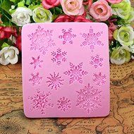 3D Silicone Snowflakes Cake Fondant Decoration Mold N8
