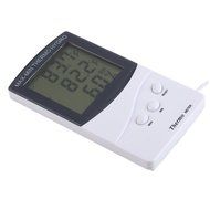 White Gauge Humidity Digital LCD Hygrometer Temperature Sensor transducer