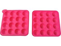 16 Cup Cake Pop Tasty Top Mold Tray Silicone Baking Flex Pan Easy Instant N3