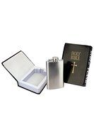 Island Dogs Bible Flask, Black