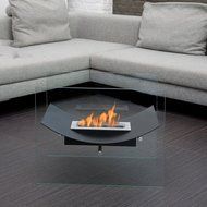 Bio-Blaze Veniz Ethanol Fuel Fireplace, Black
