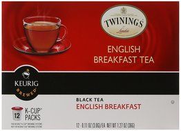 Twinings English Breakfast Tea, K-Cup Portion Pack for Keurig K-Cup Brewers, 12 Count(Packaging may vary) N3
