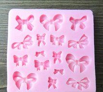 Bow-shape Silicone Ice Chocolate Cake Jelly Candy Mold Mini