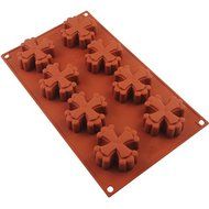 New Vermilion 8-Cavity Silicone Cake Chocolate Soap Mould Tool Candy Cookies Baking Mold Tray N9