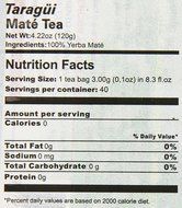 Taragui Yerba Mate Tea Bags (Case of 6 Boxes) N2