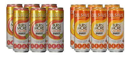 Celsius Green Tea, Peach Mango, 12 Ounce (Pack of 12) N17