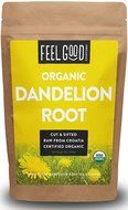 Organic Dandelion Root - Cut &amp; Sifted - 16oz Resealable Bag (1lb) - 100% Raw From Croatia - by Feel Good Organics N6