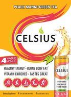Celsius Green Tea, Peach Mango, 12 Ounce (Pack of 12) N25