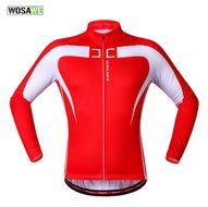 WOLFBIKE Thermal Fleece Cycling Jersey Shirt Casual Jacket Long Sleeve, Green, Size XL N41